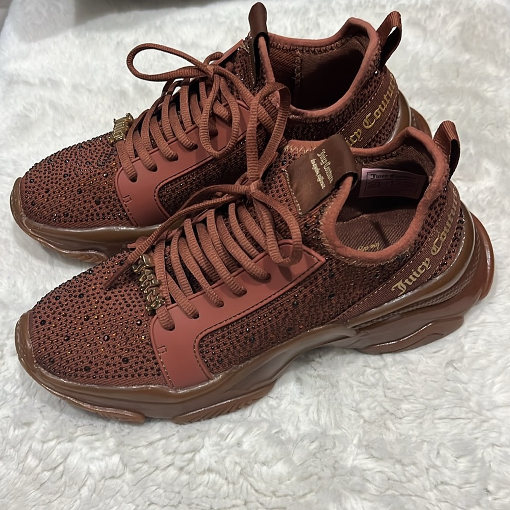 JUICY COUTURE 🎀 Women's Adana Lace-Up Rhinestones Sneakers